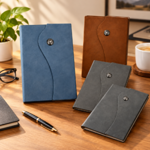 Memo Diary with Sticky Notes - H1026 PU Leather with Pen