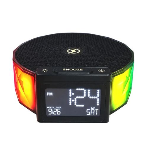 Multifunctional Bedside Clock with Wireless Charger – H1903