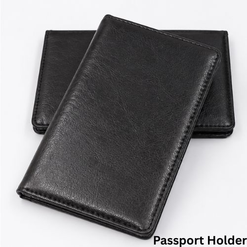Passport Holder with Notepad PU Leather Card Slots, H1063