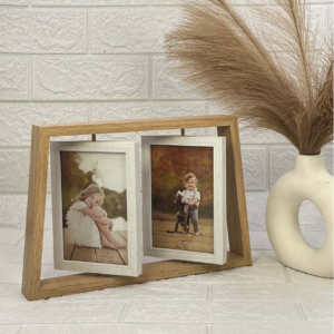 Photo Frame - Dual Side Rotating Wooden H2905