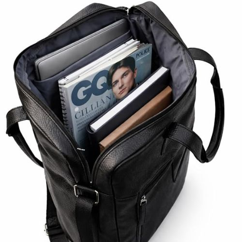 Police Alfred Laptop Bag - Black Shoulder Briefcase