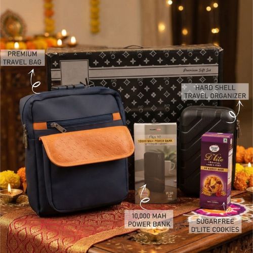 Travel Gift Set of 4 – Bag, Organizer, Power Bank Q265