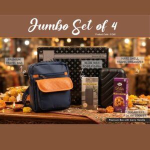 Travel Gift Set of 4 – Bag, Organizer, Power Bank Q265