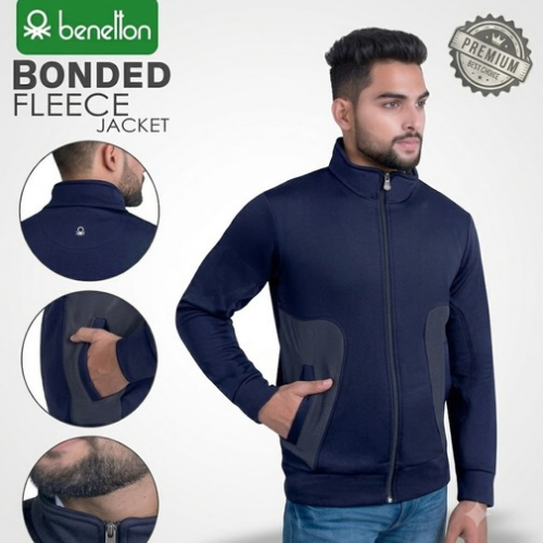 UCB Bonded Fleece Jacket for Men Black, Navy Blue & Green