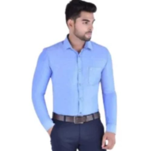 UCB Poly Cotton Shirt Full Sleeve Sky Blue Shirt