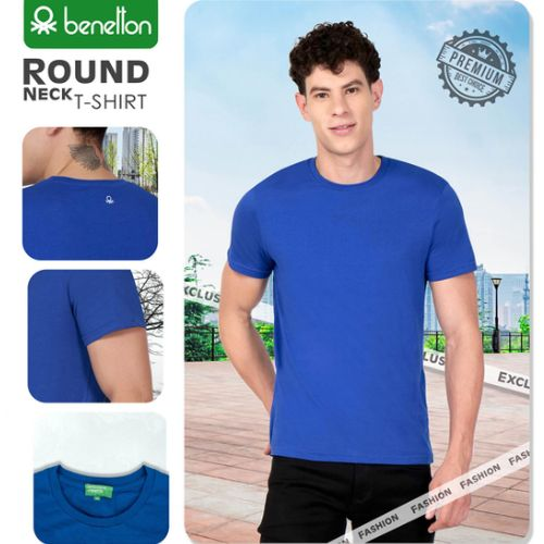 UCB Round Neck T-Shirt for Men 100% Cotton, 4 Colours