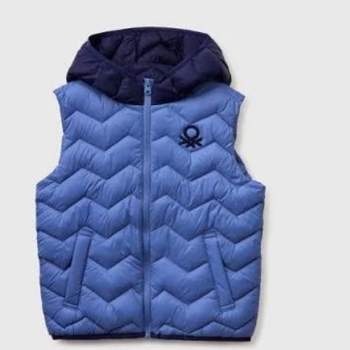UCB Sleeveless Bomber Jacket for Men Navy, Black & Royal Blue
