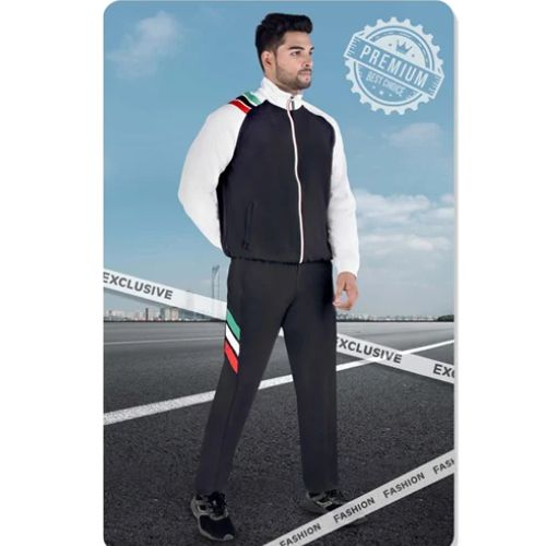 UCB Track Suit for Men Blue and Black & White Polyester Tracksuit