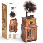 Gramophone Bluetooth Speaker | Retro Wooden Speaker MM-5