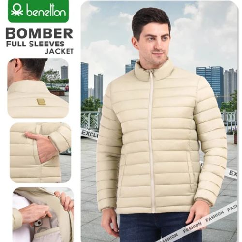 UCB Full Sleeves Bomber Jacket for Men | 5 Colours, Quilted Nylon
