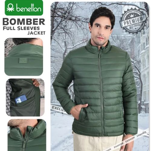 UCB Full Sleeves Bomber Jacket for Men | 5 Colours, Quilted Nylon UCB Full Sleeves Bomber Jacket for Men | 5 Colours, Quilted Nylon