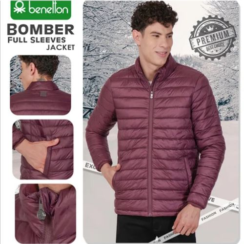 UCB Full Sleeves Bomber Jacket for Men | 5 Colours, Quilted Nylon UCB Full Sleeves Bomber Jacket for Men | 5 Colours, Quilted Nylon