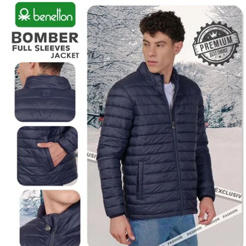 UCB Full Sleeves Bomber Jacket for Men | 5 Colours, Quilted Nylon UCB Full Sleeves Bomber Jacket for Men | 5 Colours, Quilted Nylon