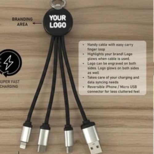 Charging Kit 3 In 1 Keychain | Compact Multi Charging Kit