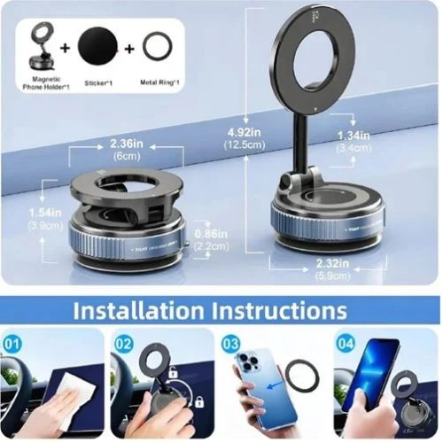 Magnetic Mobile Stand – VACTIVE Vacuum Suction Bracket