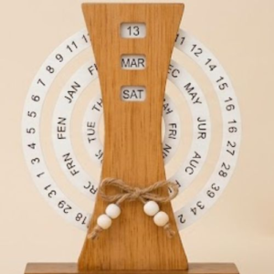 Table Calendar – VACTIVE Wooden Perpetual Lifetime Calendar