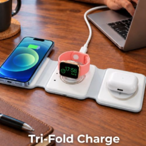 Urban Gear 3 in 1 Foldable Wireless Charger - Tri-Fold Charge
