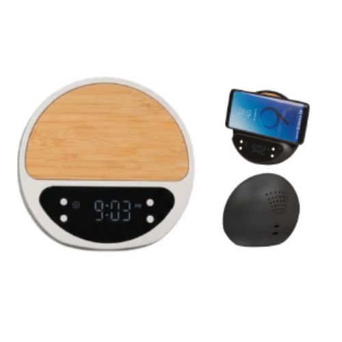 Urban Gear Table Clock with Wireless Charger – Smiley 15W (2)
