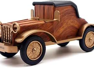 Vintage Car Bluetooth Speaker Wooden-Look Classic Car