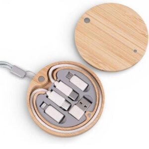 Wireless Charger – Bamboo Desk Organizer 15W